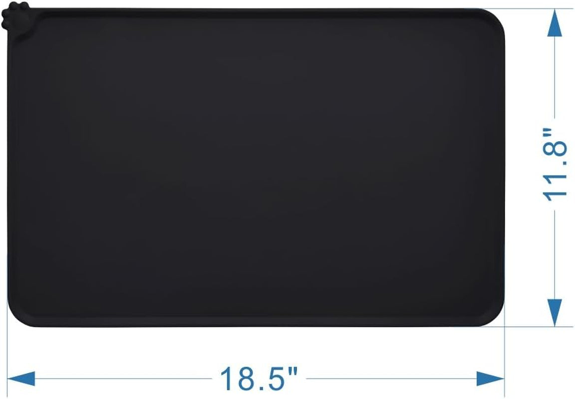 Food Mat for Dogs & Cats - Silicone, Non-Slip & Waterproof