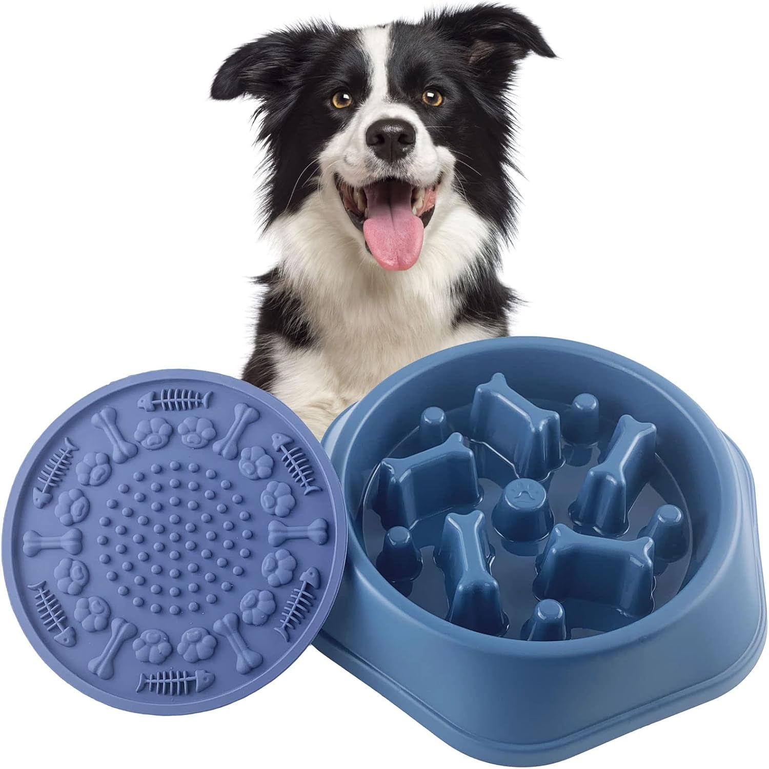 Slow Feeder Dog Bowl for Small & Medium Dogs – Non-Slip Anti-Gulping Maze