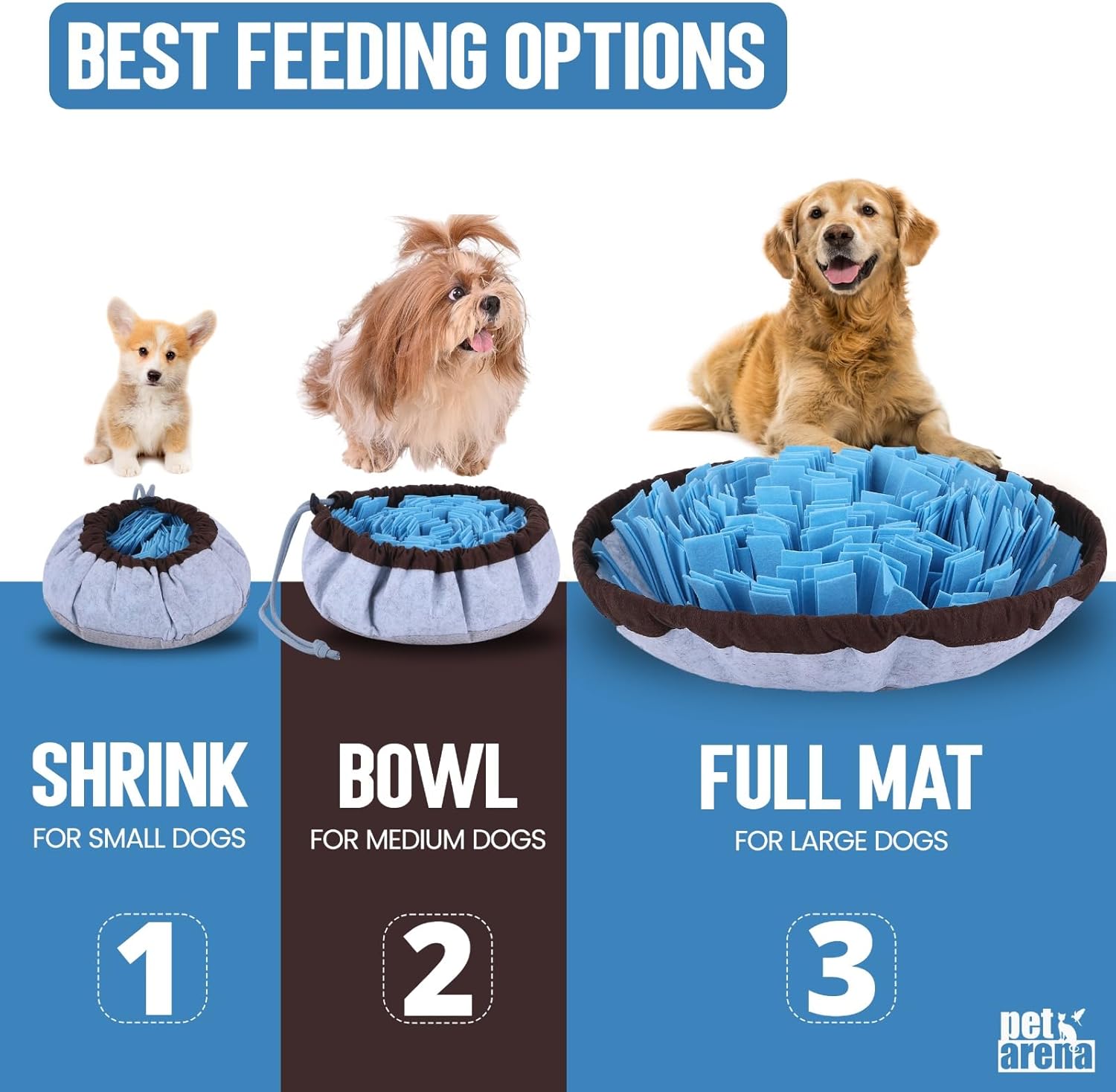 Slow Feeder Snuffle Mat for Dogs – Adjustable, Washable, Anti-Slip