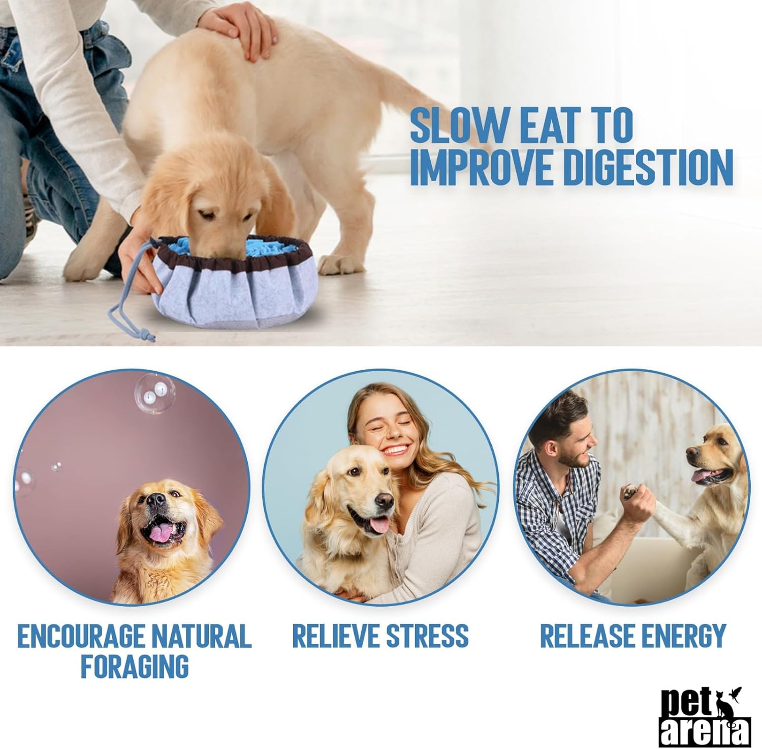 Slow Feeder Snuffle Mat for Dogs – Adjustable, Washable, Anti-Slip