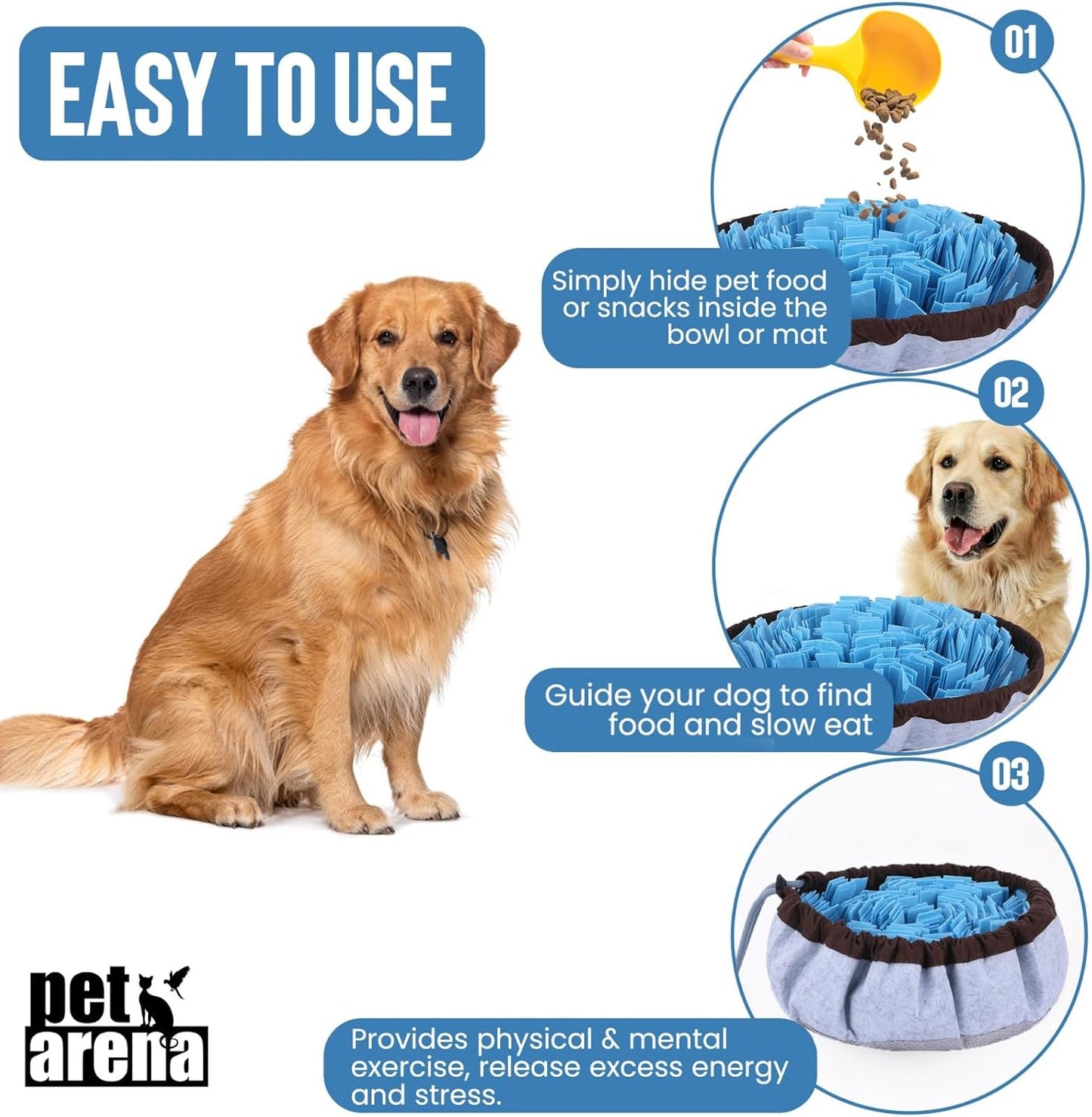 Slow Feeder Snuffle Mat for Dogs – Adjustable, Washable, Anti-Slip