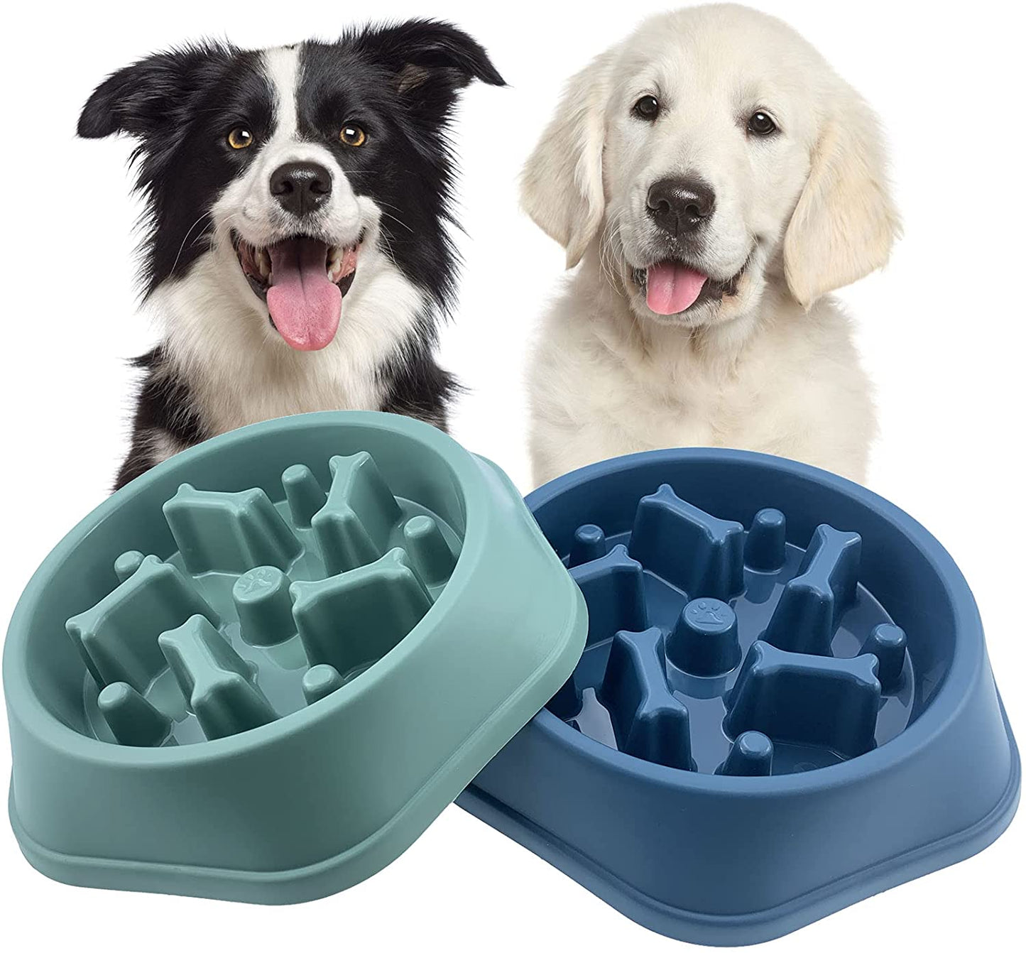 Slow Feeder Dog Bowl for Small & Medium Dogs – Non-Slip Anti-Gulping Maze