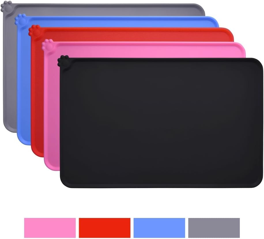 Food Mat for Dogs & Cats - Silicone, Non-Slip & Waterproof