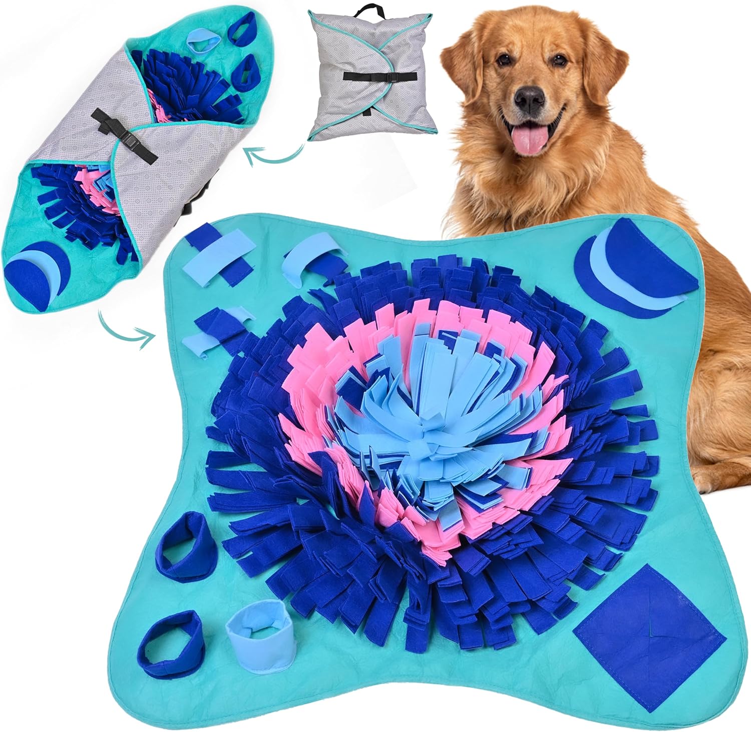 Slow Feeder Snuffle Mat for Dogs – Adjustable, Washable, Anti-Slip