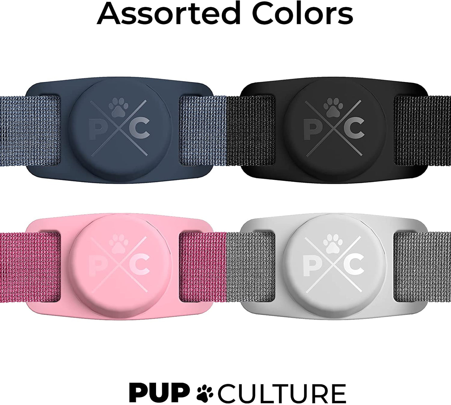 AirTag Dog Collar Holder - Durable Silicone Mount
