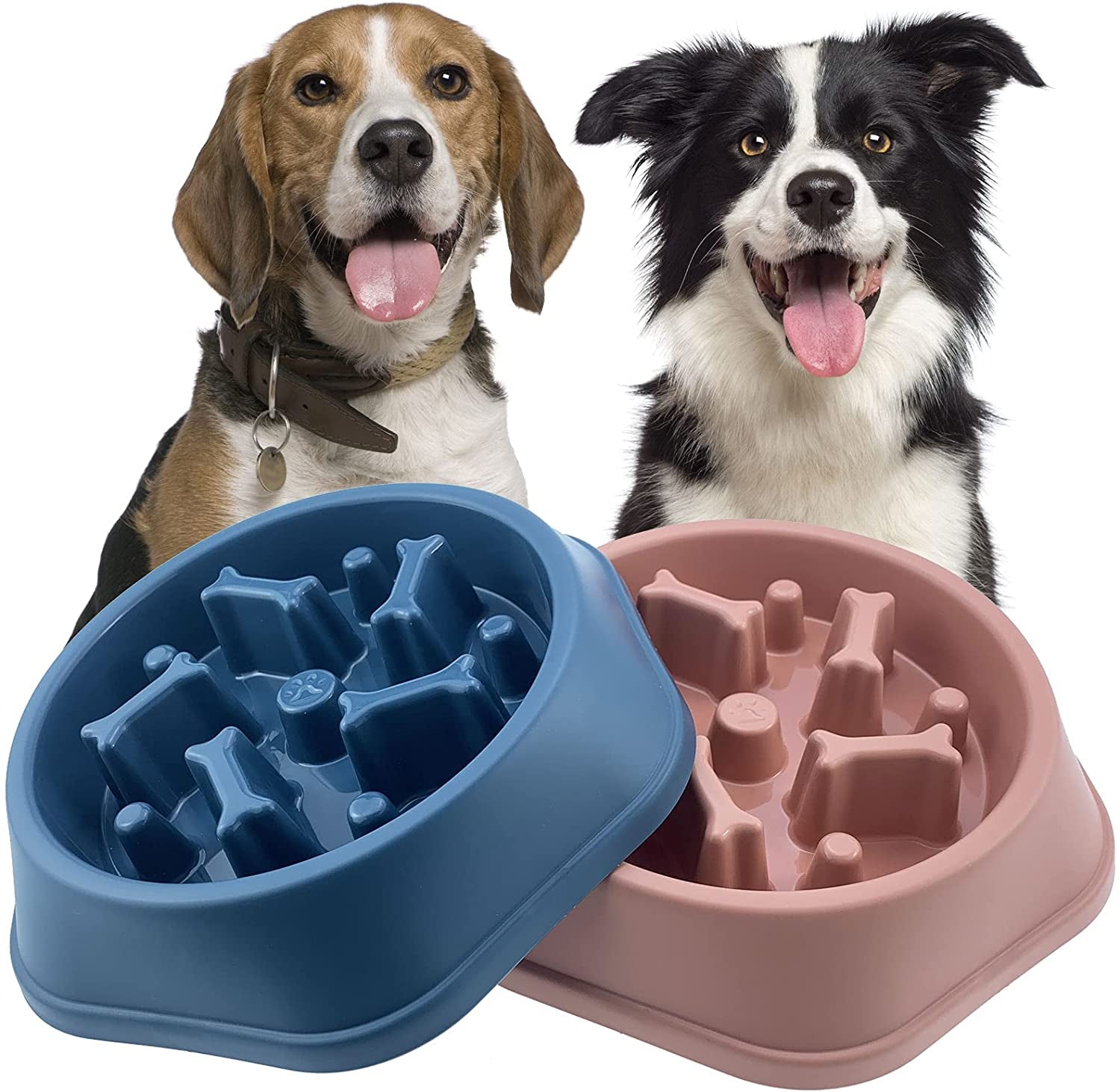 Slow Feeder Dog Bowl for Small & Medium Dogs – Non-Slip Anti-Gulping Maze