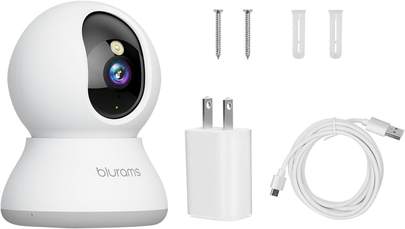Indoor Security Camera 2K 360° Wi-Fi Pet, Puppy & Baby Monitor | 5 GHz, Alexa-Compatible