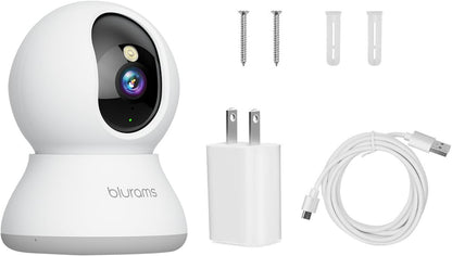 Indoor Security Camera 2K 360° Wi-Fi Pet, Puppy & Baby Monitor | 5 GHz, Alexa-Compatible