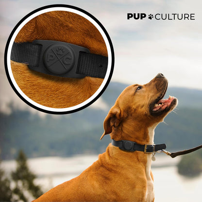 AirTag Dog Collar Holder - Durable Silicone Mount