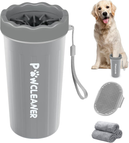 Dog Paw Cleaner Cup – Soft Silicone Bristles, 3 Towels, 3 Sizes, 9 Colors