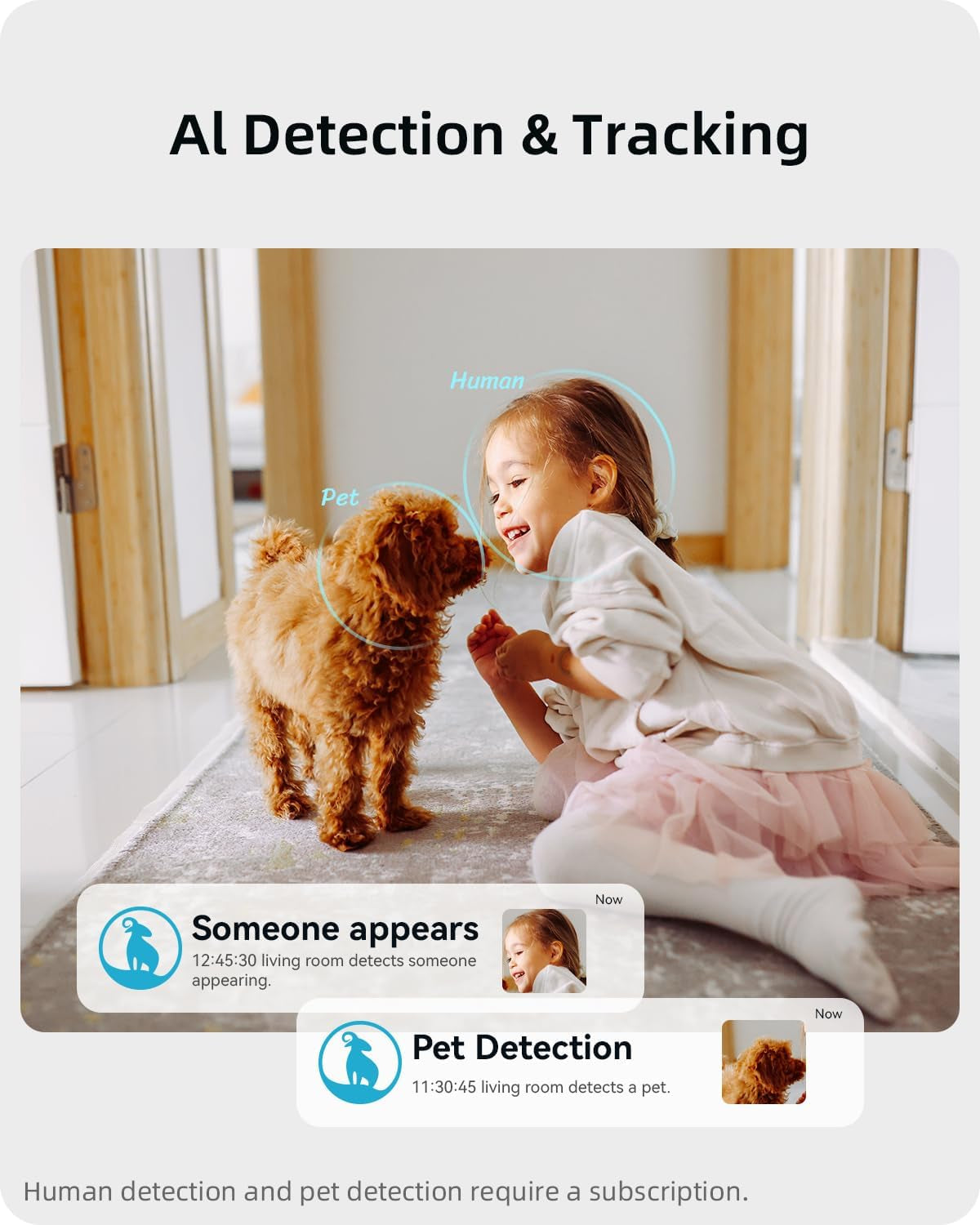 Indoor Security Camera 2K 360° Wi-Fi Pet, Puppy & Baby Monitor | 5 GHz, Alexa-Compatible