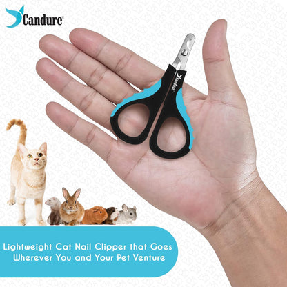 Cat & Puppies Nail Clippers – Stainless Angled Blades & Non-Slip Grip